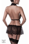 Set érotique robe dentelle, harnais et string - Grey Velvet Set érotique robe dentelle, harnais et string - Grey Velvet