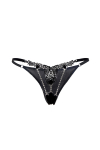 String ouvert à strass noir String ouvert à strass noir