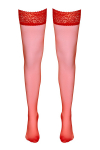 Bas autofixants rouge - Cotelli Legwear Bas autofixants rouge - Cotelli Legwear