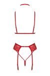 Ensemble 5 pi�ces Bondage Red Lace Kiss 243 - Kissable